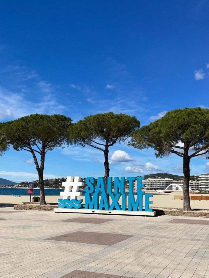 Charmant Studio Avec Terrasse Vue Mer A 50 M Sainte-Maxime Eksteriør bilde